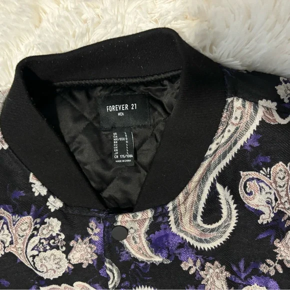 Forever 21 | Set Men Paisley Jacquard | Shorts Size 36 and Jackets Size L | - Picture 7 of 7
